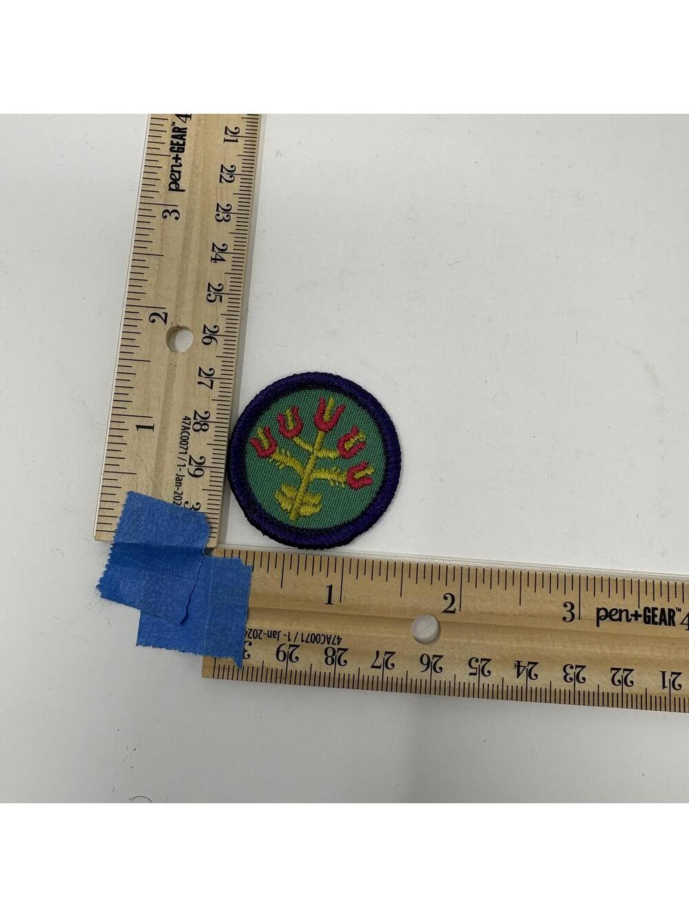 Girl Scout 1980-2001 Folk Arts Merit Badge Patch Vintage